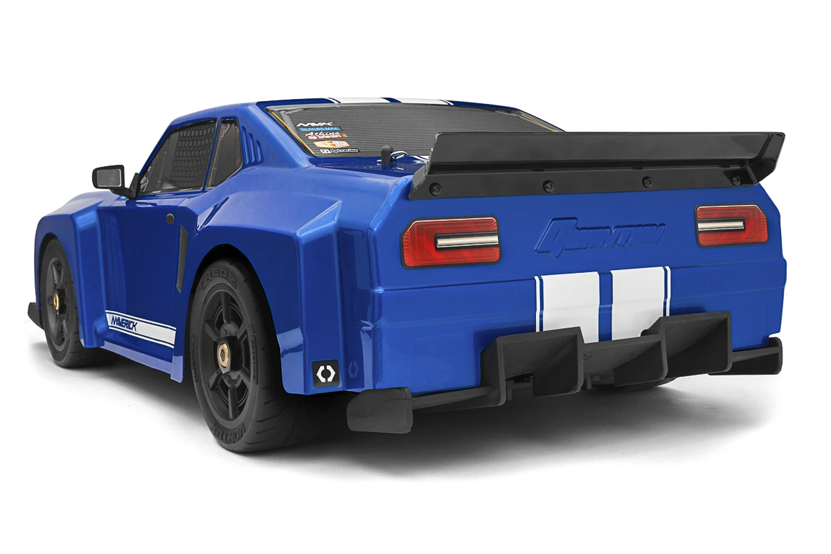 Maverick Rc Quantumr Flux 4s 1/8 4wd Muscle Car - Blue – RC Drift Car – view 4