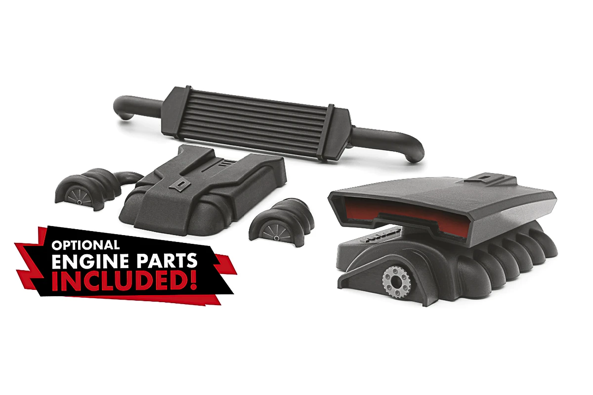 Maverick Rc Quantumr Flux 4s 1/8 4wd Muscle Car - Grey – RC Drift Car – view 4