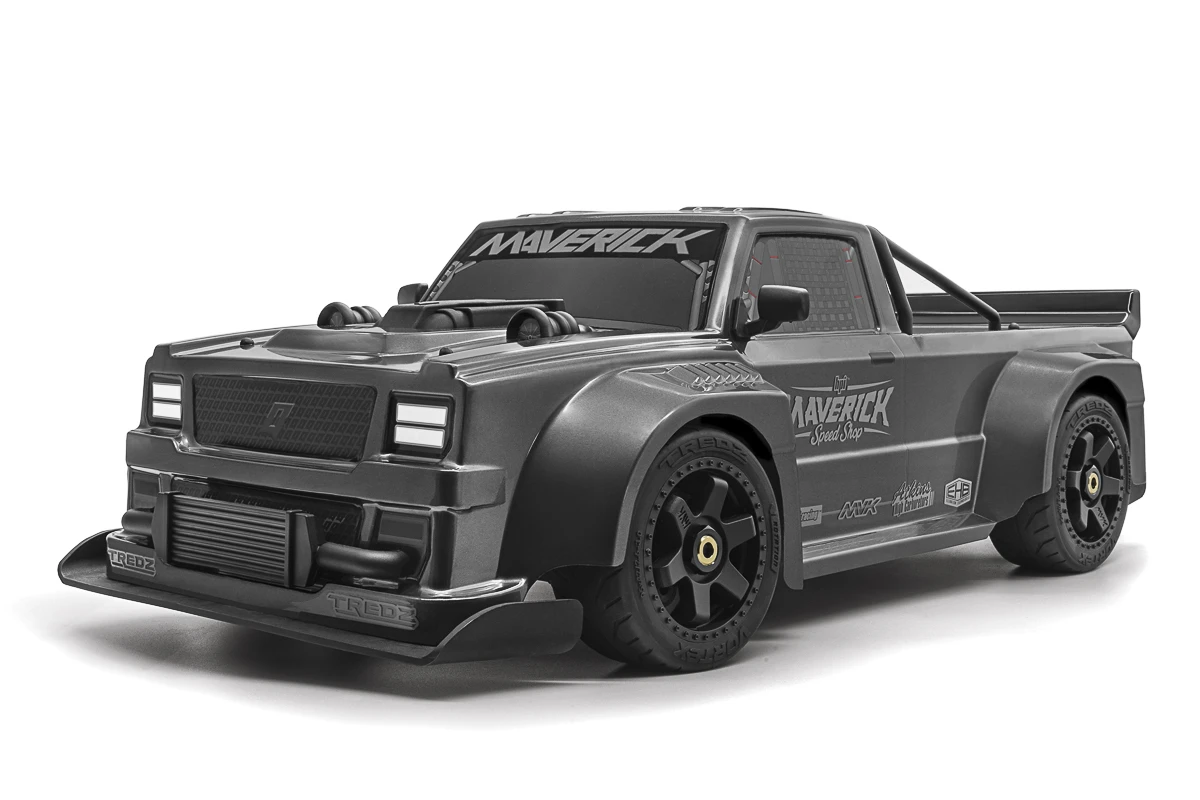 Maverick Rc Quantumr Flux 4s 1/8 4wd Race Truck - Grey – RC Drift Car – view 6