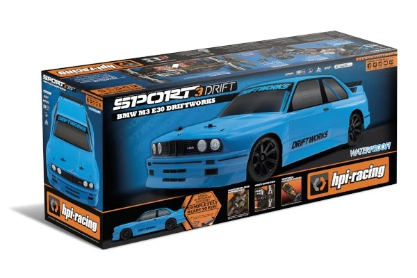 Hpi Racing Sport 3 Drift BMW E30 Driftworks – RC Drift Car – view 3