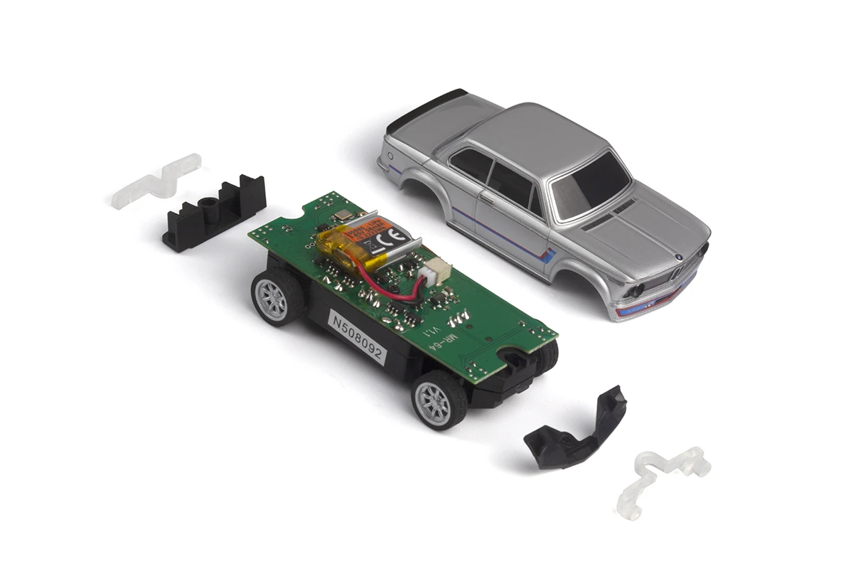 HPI Racing Nano-TTR BMW 2002 Turbo - Silver - Car Only – RC Drift Car – view 4